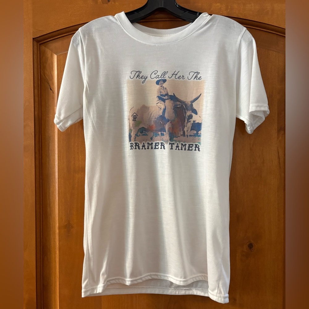 White brahman Graphic T-Shirt